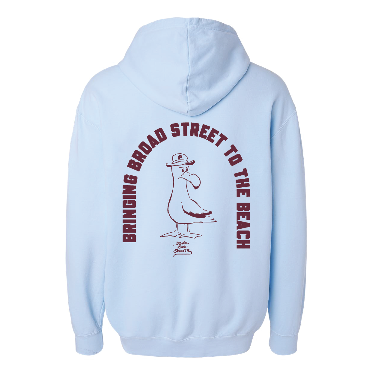 Broad St. Beach Light Weight Hoodie (No Pocket)