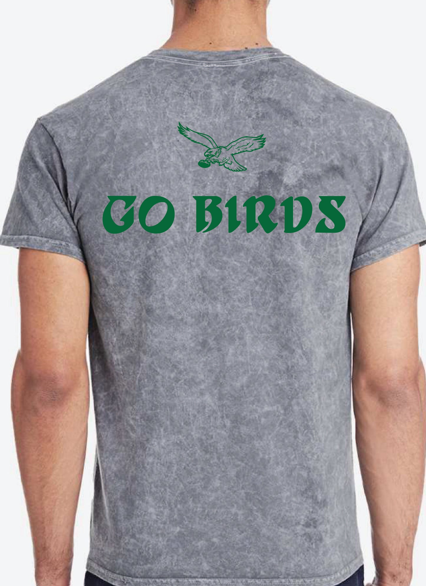 Vintage Go Birds Tee - Mineral Wash Grey