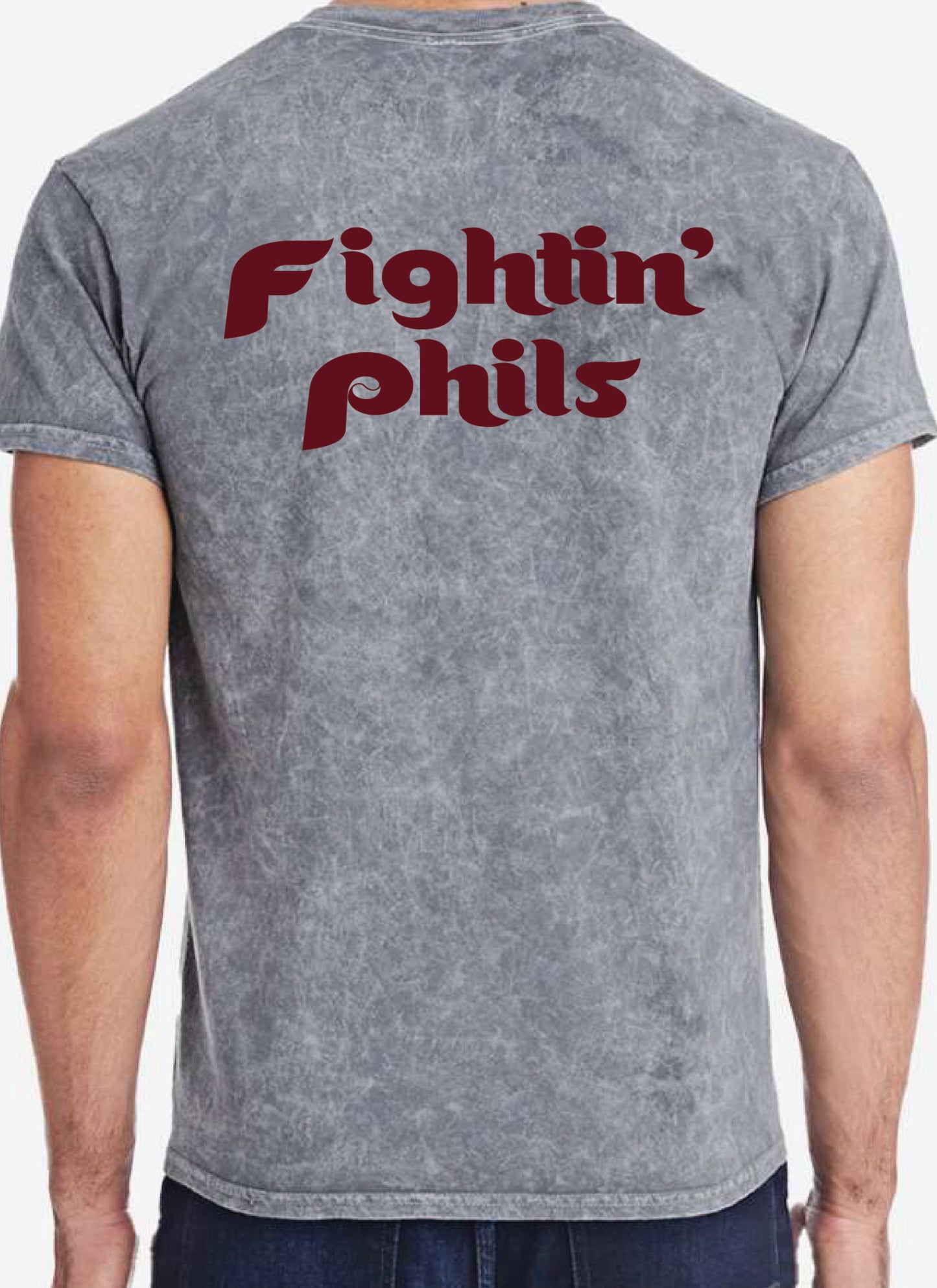 Vintage Fightin' Phils Tee - Mineral Wash Grey