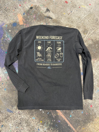 THE WEEKEND FORECAST LONG SLEEVE TEE - Comfort Colors