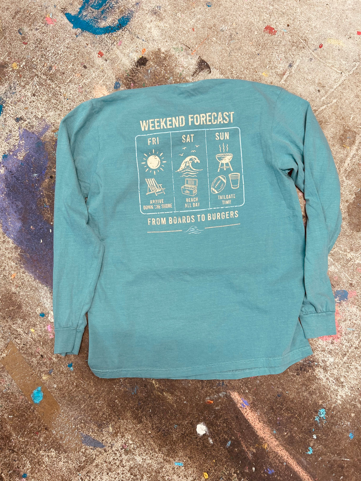 THE WEEKEND FORECAST LONG SLEEVE TEE - Comfort Colors