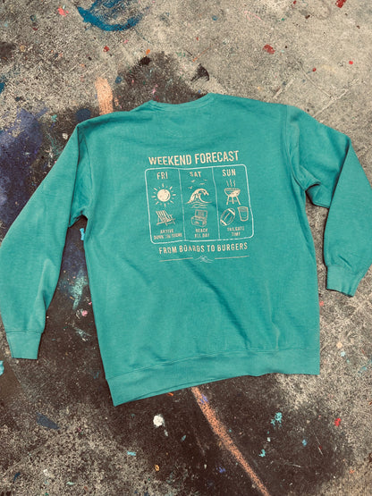 THE WEEKEND FORECAST CREWNECK - Comfort Colors