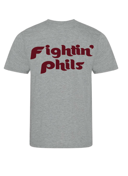 Youth - Fightin' Phils Heather Grey Tee - Lightweight
