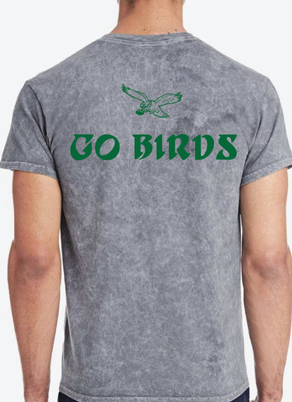 Vintage Go Birds Tee - Mineral Wash Grey