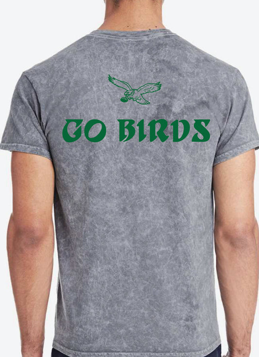 Vintage Go Birds Tee - Mineral Wash Grey