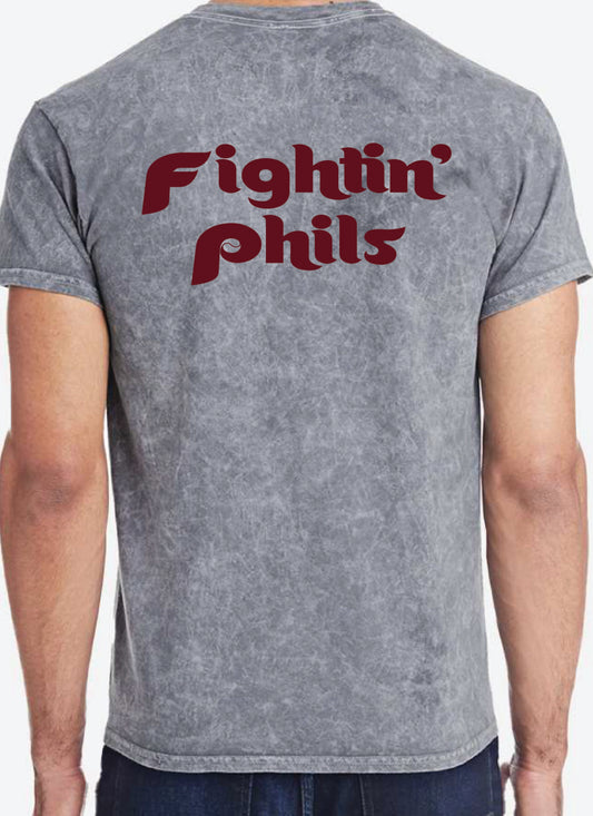 Vintage Fightin' Phils Tee - Mineral Wash Grey