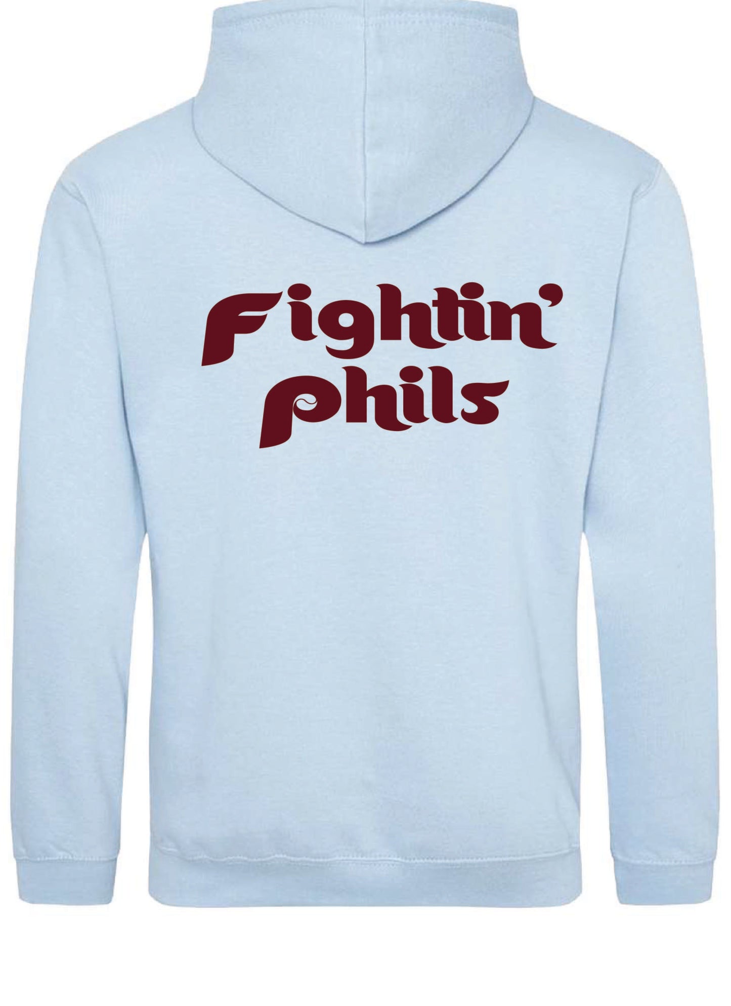 Fightin' Phils College Hooded Sweatshirt - Sky Blue